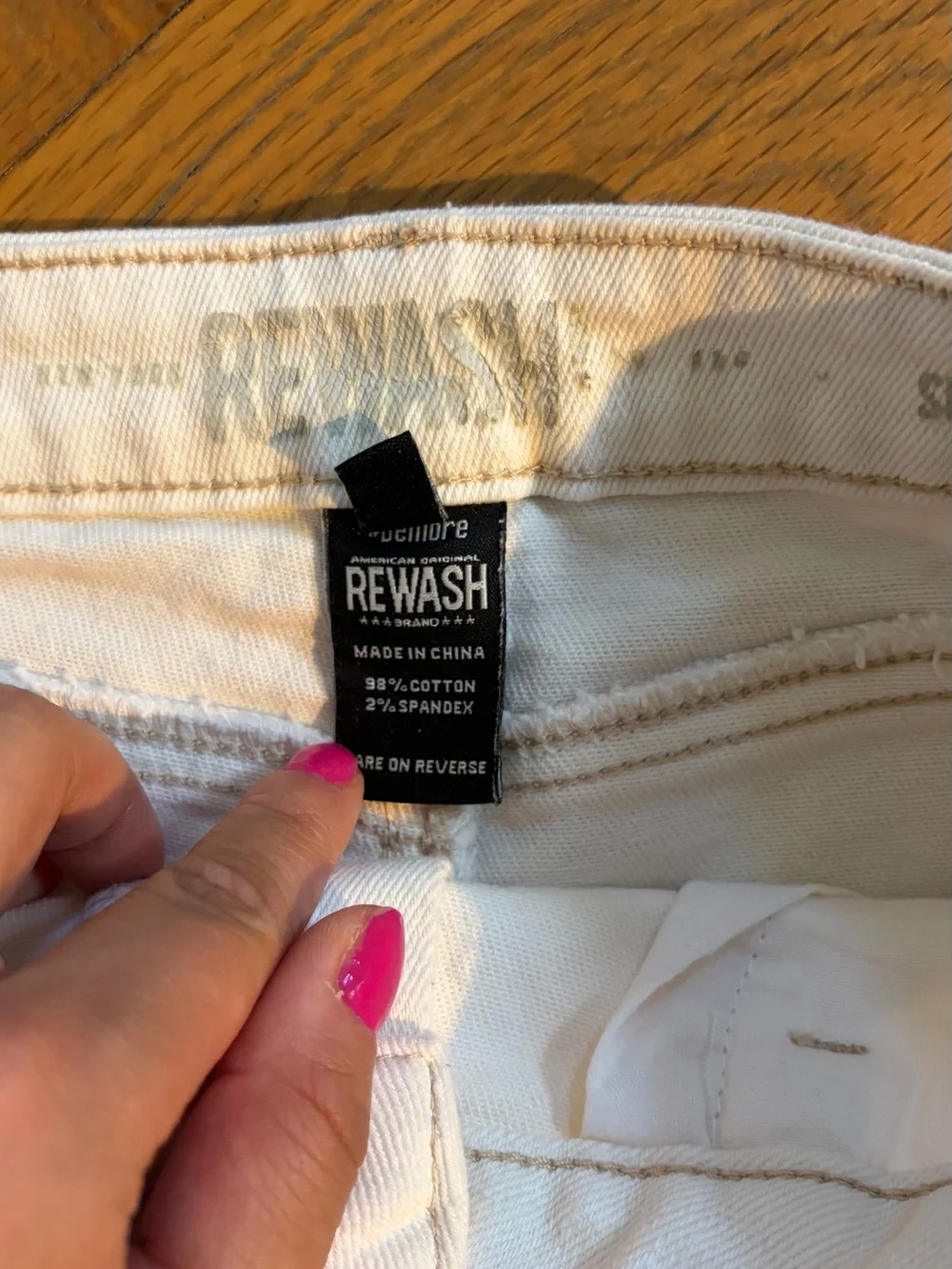 White High-Rise Frayed Hem Denim Shorts
